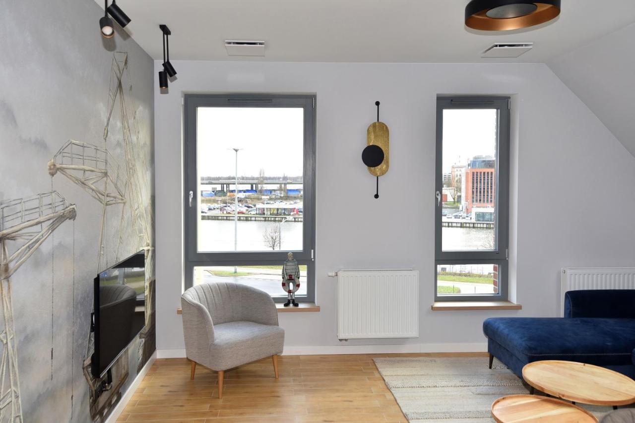 River'S Touch Apartament Grand Z Widokiem Na Odre Szczecin Kültér fotó